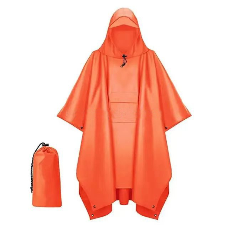 Emergency Poncho Rain - Outdoor 3 In 1 Military Raincoat