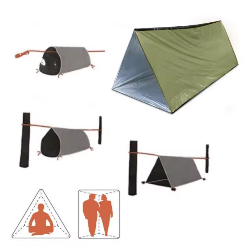 Emergency Mylar Tent - Waterproof Reusable 2 Person Mylar Emergency