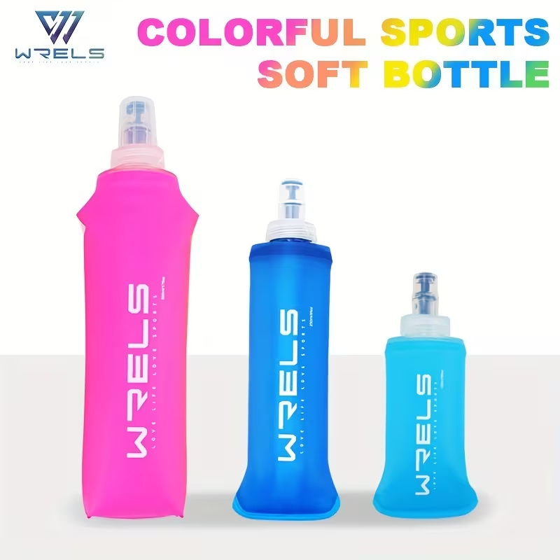 Water Bag Collapsible - WRELS Portable Sports Soft Flask BPA-Free