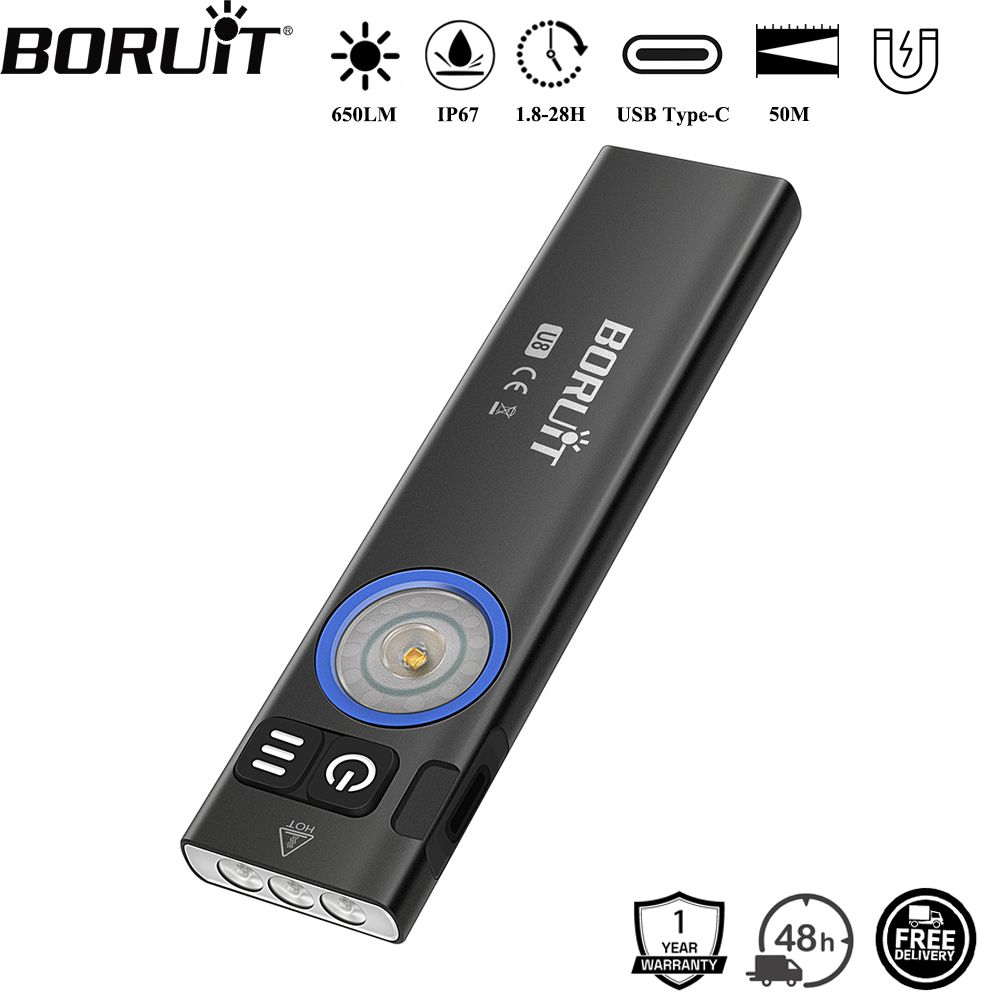 Fishing Kit Compact - BORUiT U8 650LM EDC LED Flashlight