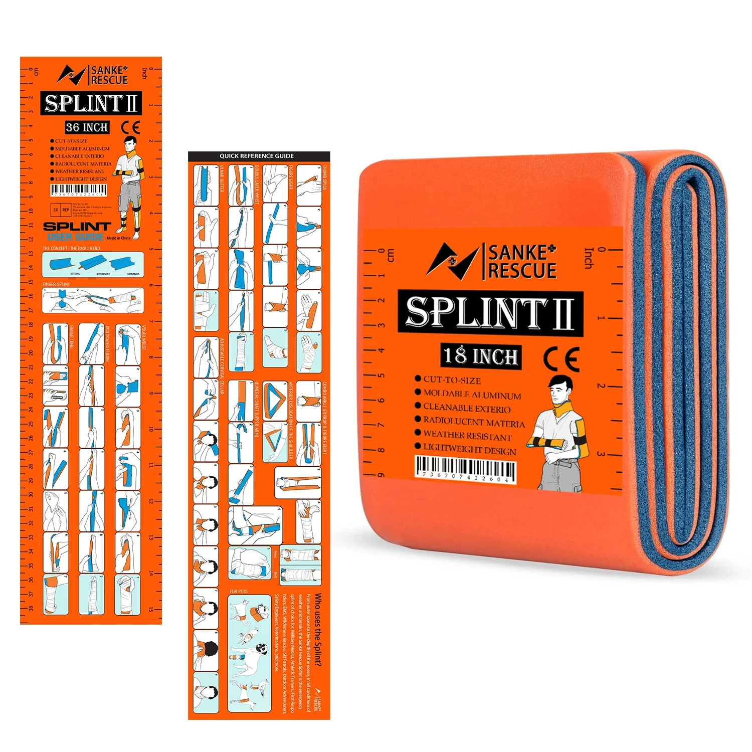 Water Purification Straw - High-Quality First Aid Splint 36/18