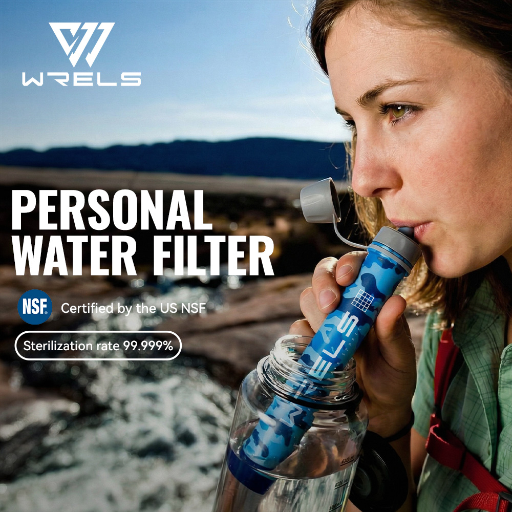 Water Purification Straw - WRELS Camping Outdoor Water Purifier Filtration