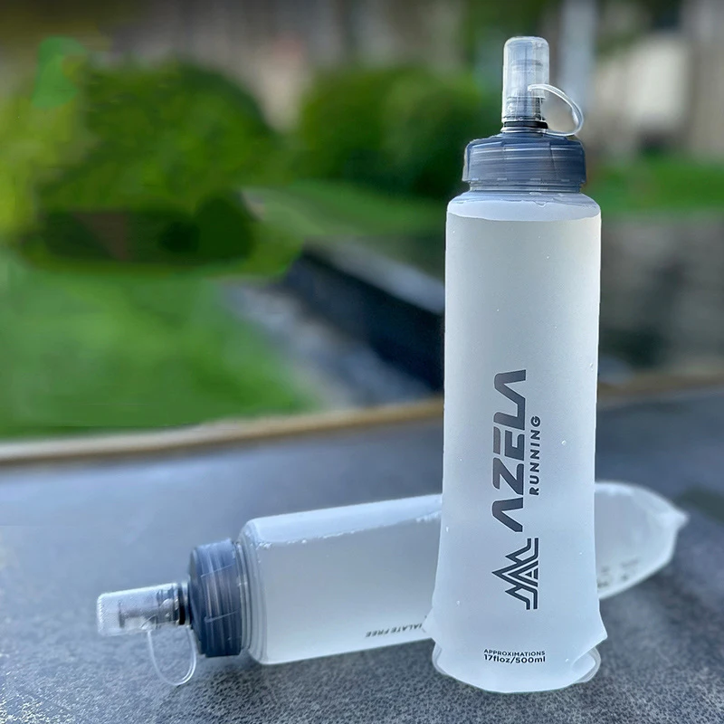 Water Bag Collapsible - 250ml 500ml Water Bottle Folding Soft