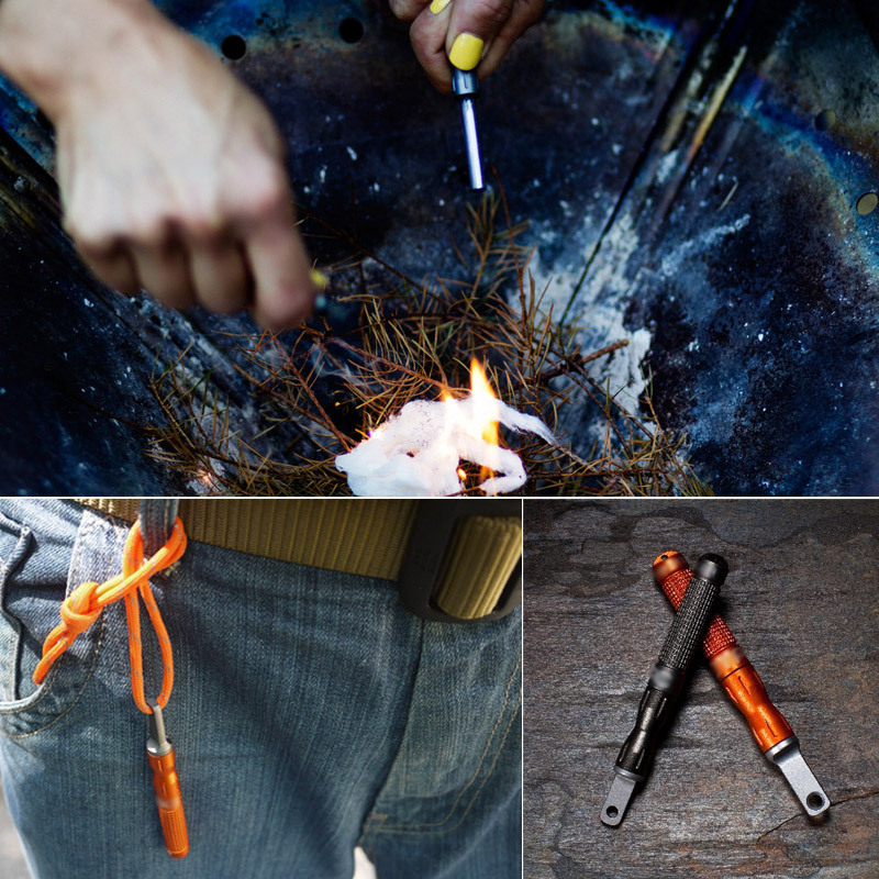 Magnesium Fire Starter - Outdoor Flint and Steel Waterproof Emergency
