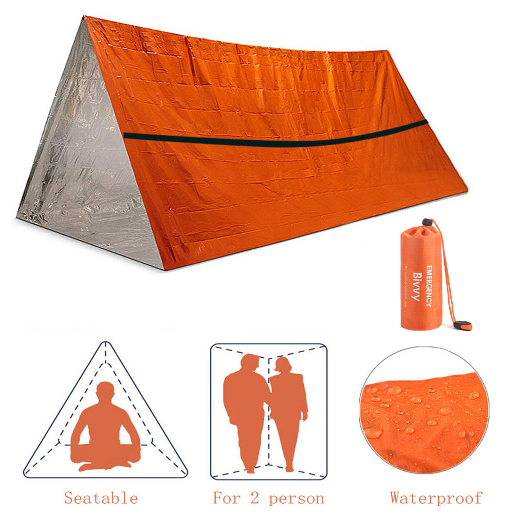 Emergency Mylar Tent - 2 Person Emergency Shelter Bivy Survival