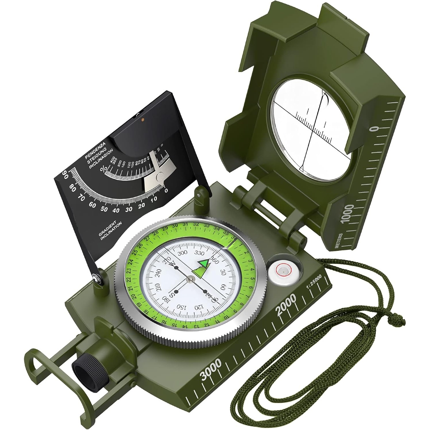 Compass Lensatic - Proster IP65 Compass - Lensatic Sighting,