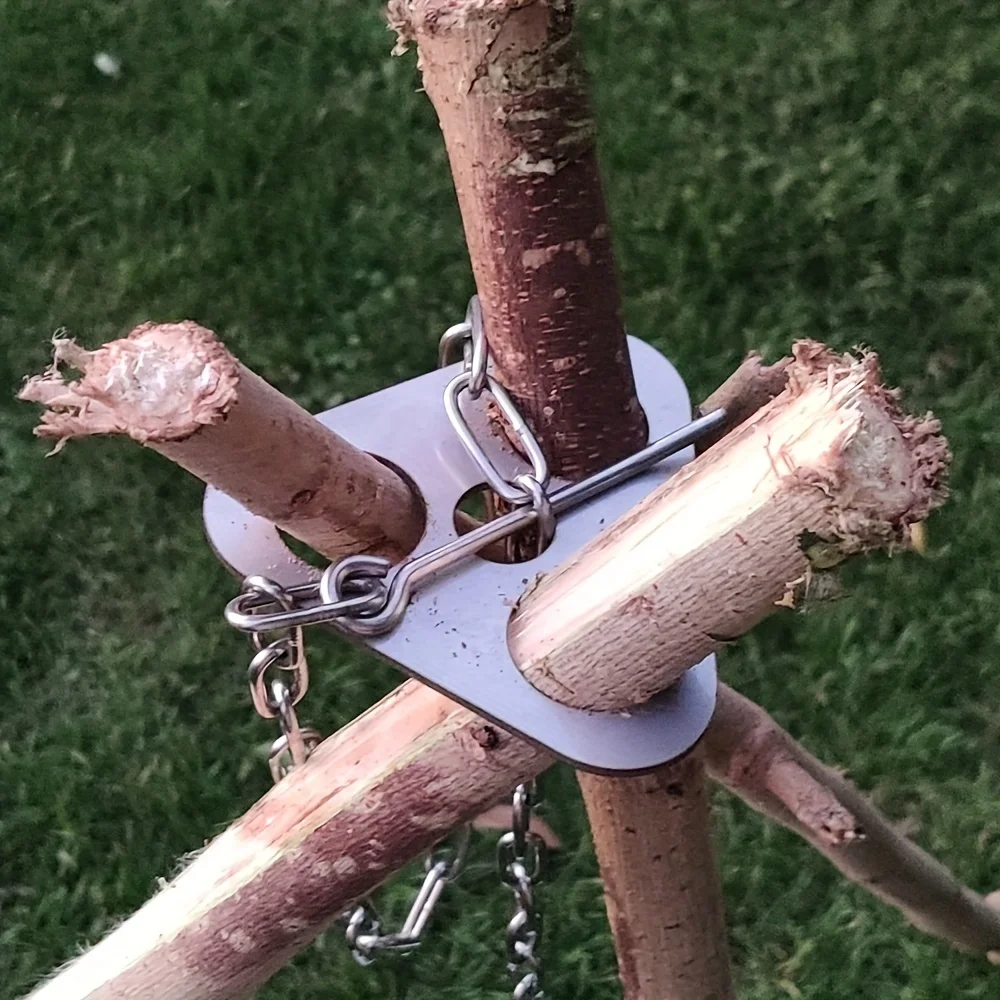 Fire Starting Kit - Outdoor BBQ Tripod Portable Detachable Hanging