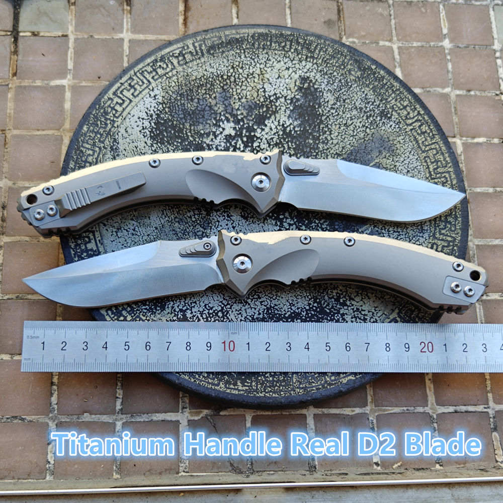 Bushcraft Knife Fixed - Mai's Real D2 Blade Amphibia Folding