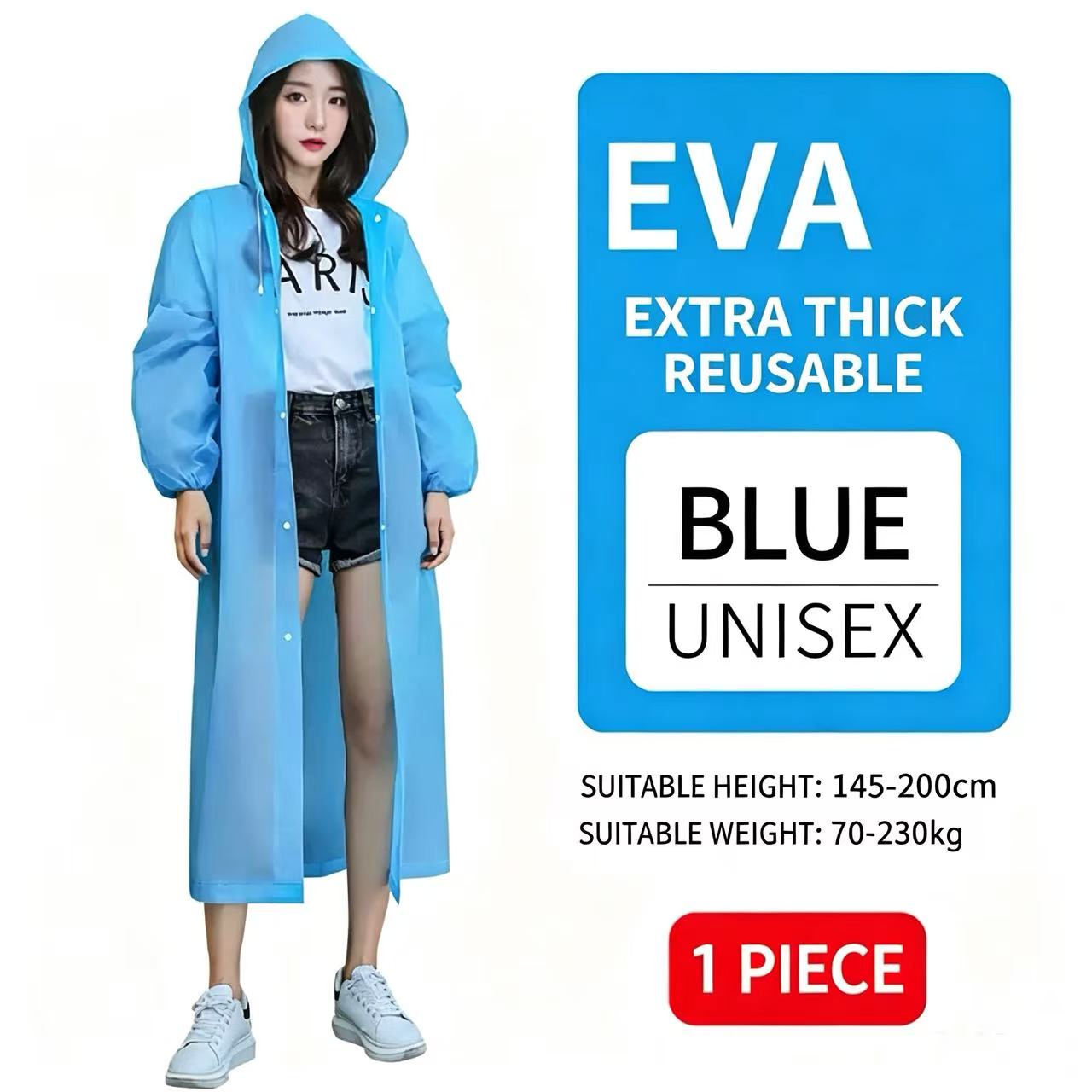 Emergency Poncho Rain - 10Pcs Disposable Thick PE Rain Shoe