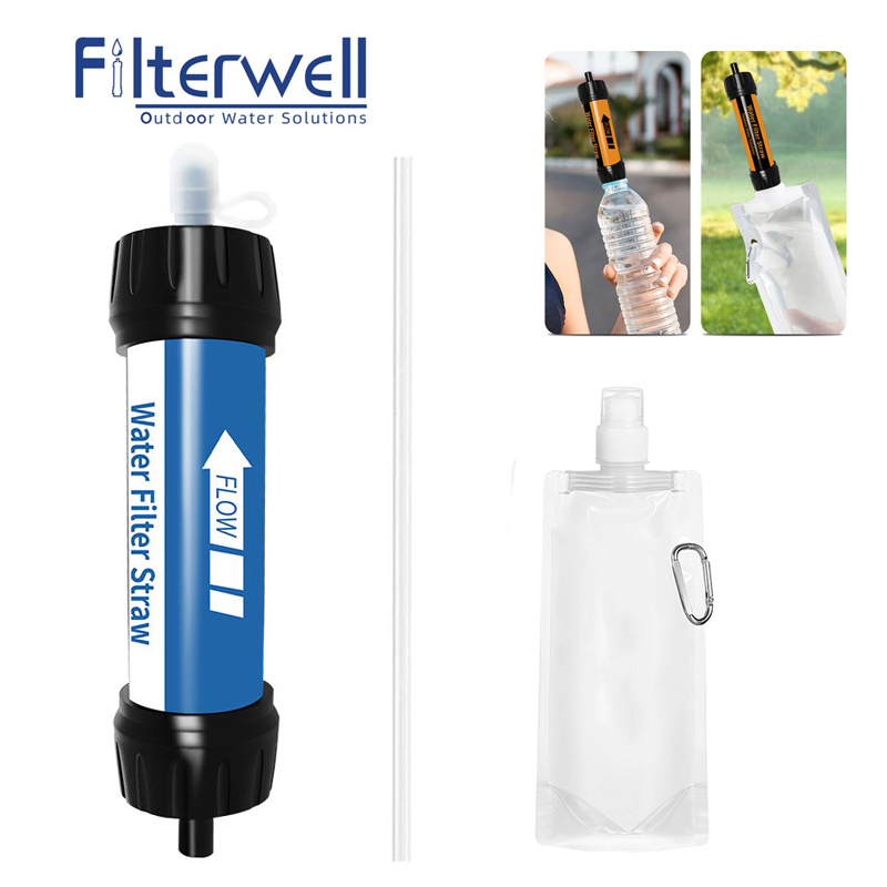 Water Purification Straw - Filterwell Mini Hiking Water Filter Purifier