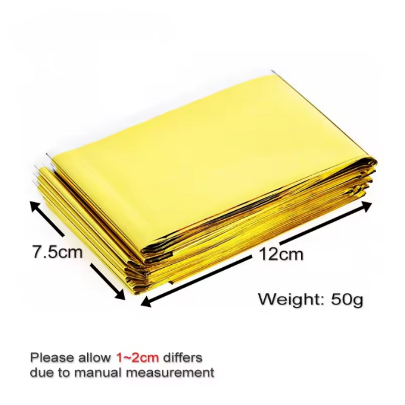 Survival Blanket Reflective - All Purpose Reflective Thermal Emergency Blanket