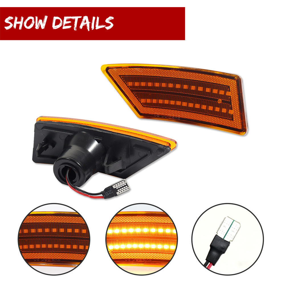 2PCS Car LED Front Side Marker - Signal Flare Kit 评论和价格
