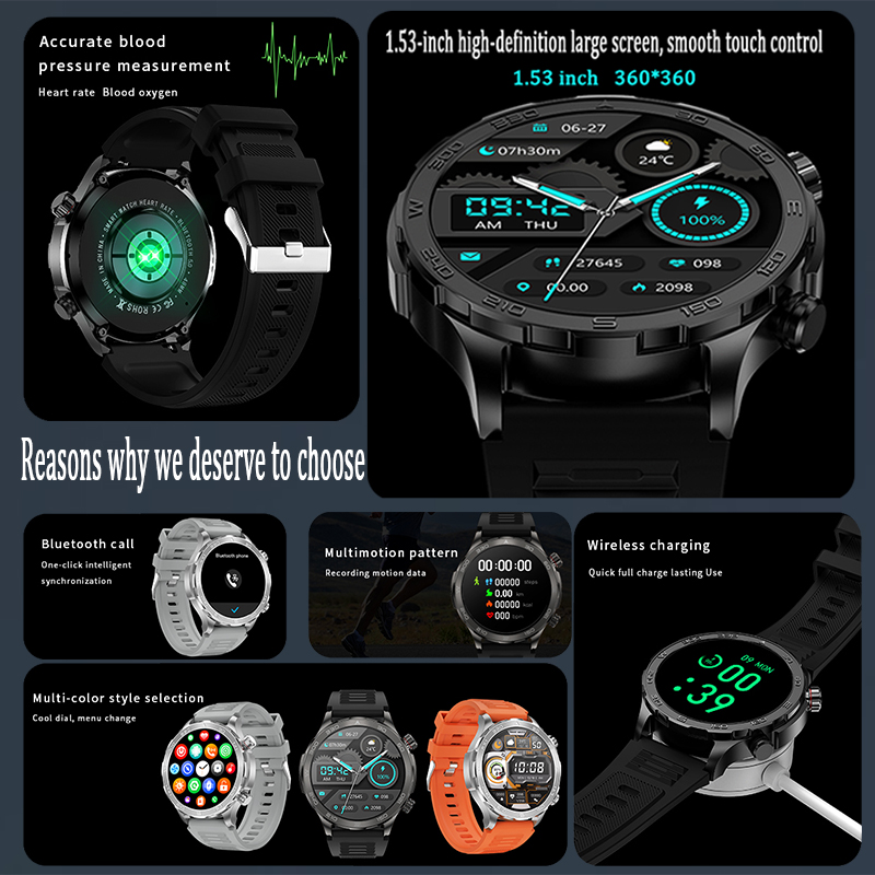 New GPS Track Smart Watch Men  - Compass Lensatic 评论和价格