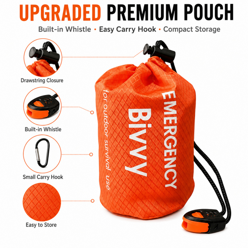 2 Pack Emergency Sleeping Bag, - Emergency Whistle Loud 评论和价格