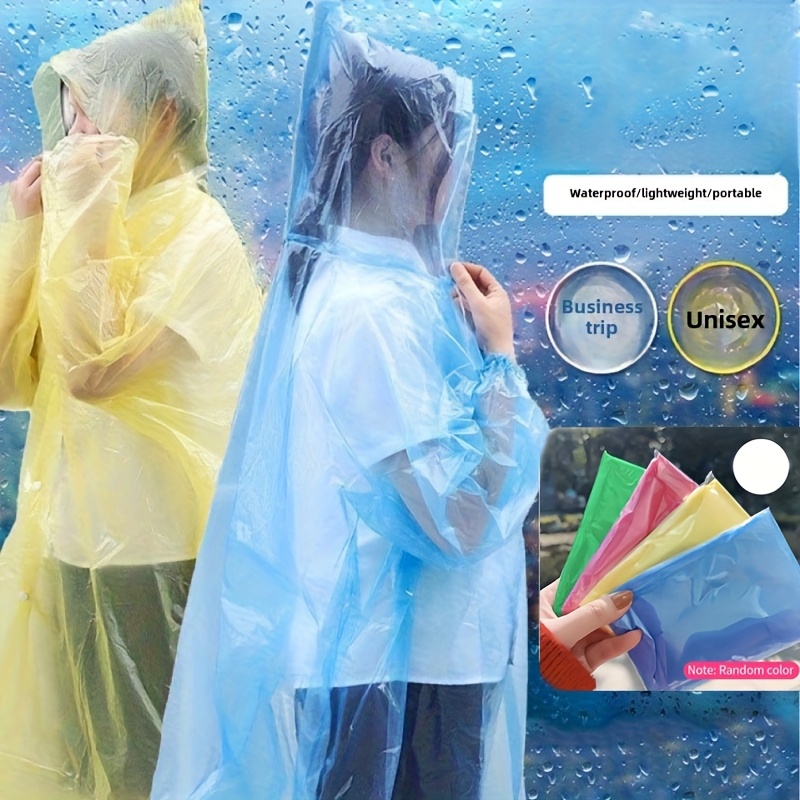 5/10Pcs Disposable Waterproof  - Emergency Poncho Rain 评论和价格