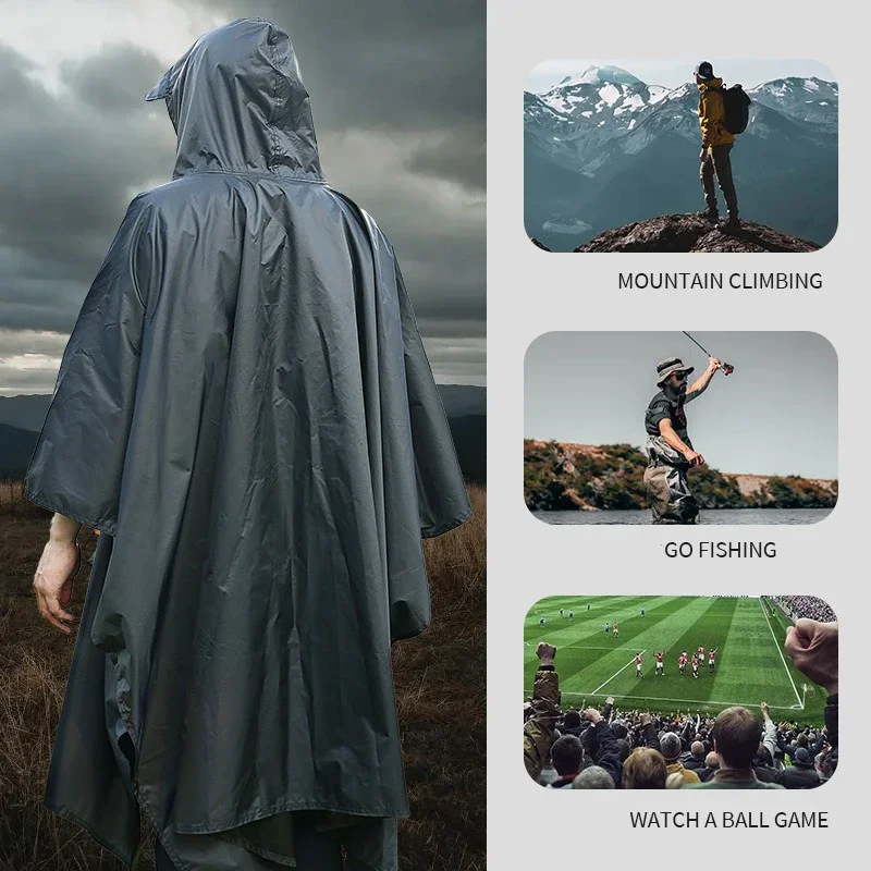 Outdoor 3 In 1 Military Rainco - Emergency Poncho Rain 评论和价格