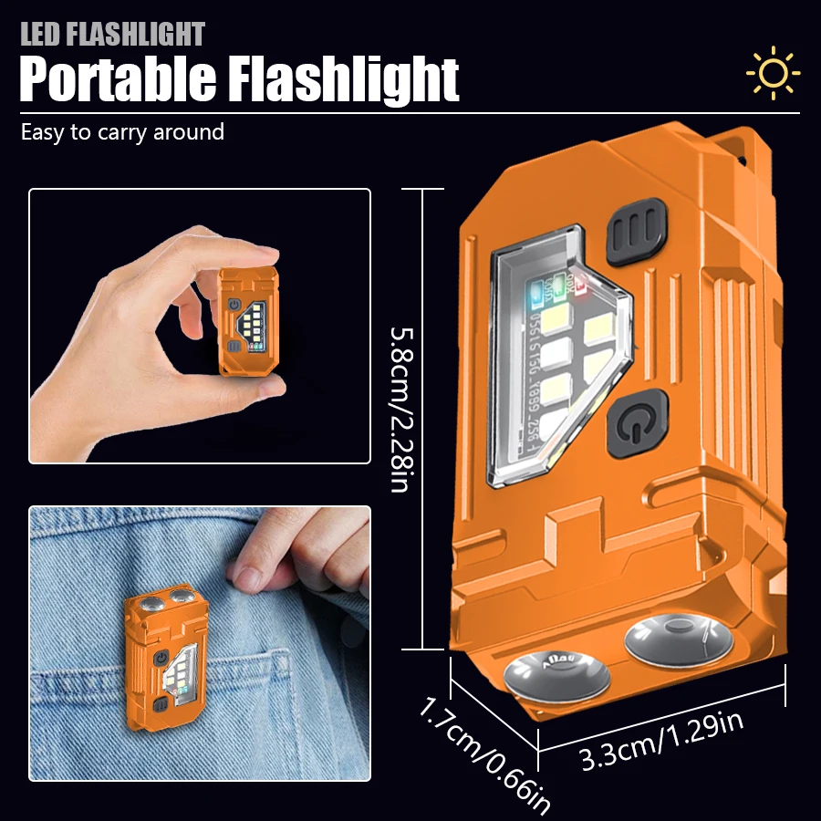 Mini Keychain EDC Flashlight R - Fishing Kit Compact 评论和价格