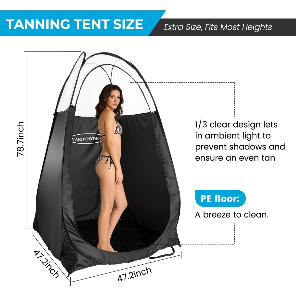 Black Spray Tanning Tent Porta - Emergency Mylar Tent 评论和价格
