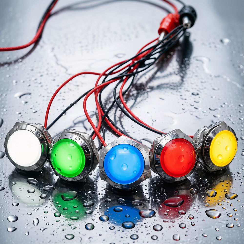Metal LED Indicator Light 12mm - Signal Panel Orange 评论和价格