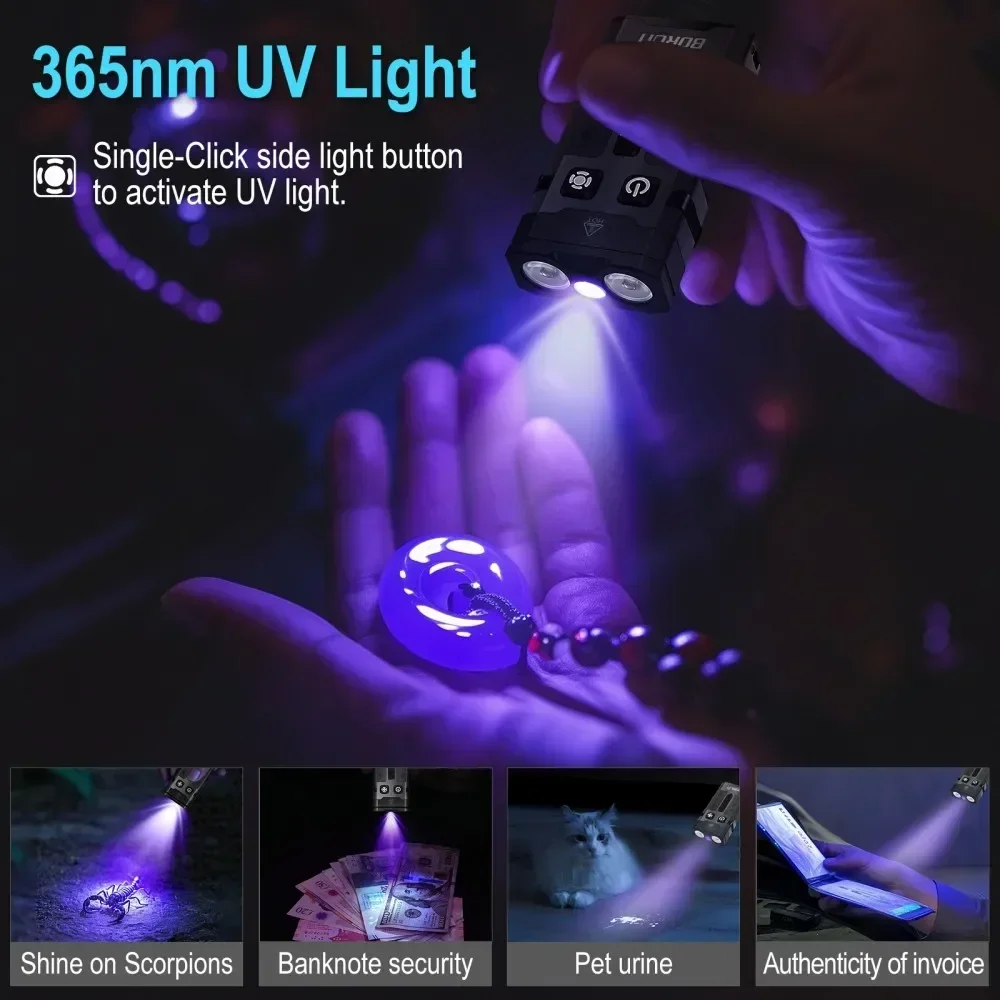 BORUiT EV20 1100LM EDC UV Keyc - Fishing Kit Compact 评论和价格