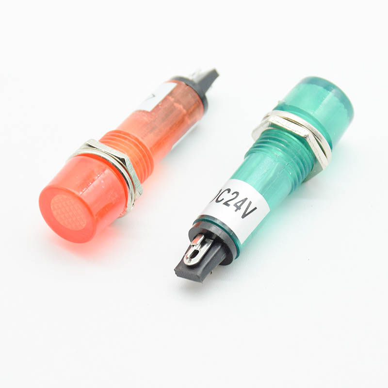 5Pcs 220V 12V 24V DC Mounting  - Signal Panel Orange 评论和价格