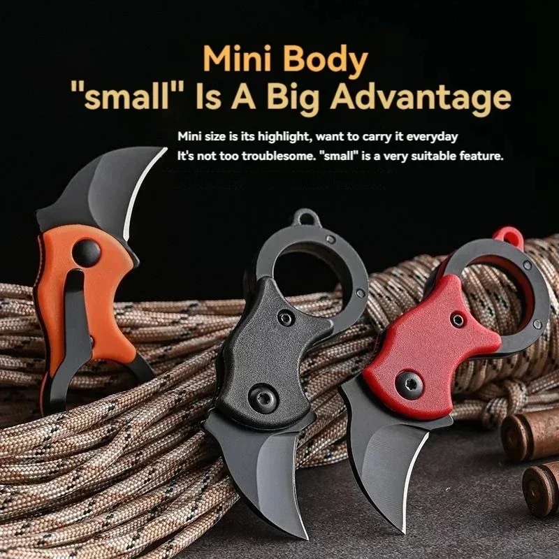 Mini Keychain Pocket Knife Sta - Bushcraft Knife Fixed 评论和价格