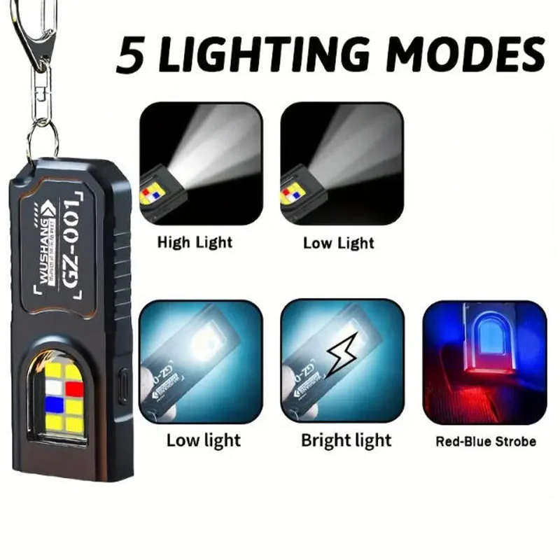 Powerful Mini COB LED Keychain - Fishing Kit Compact 评论和价格