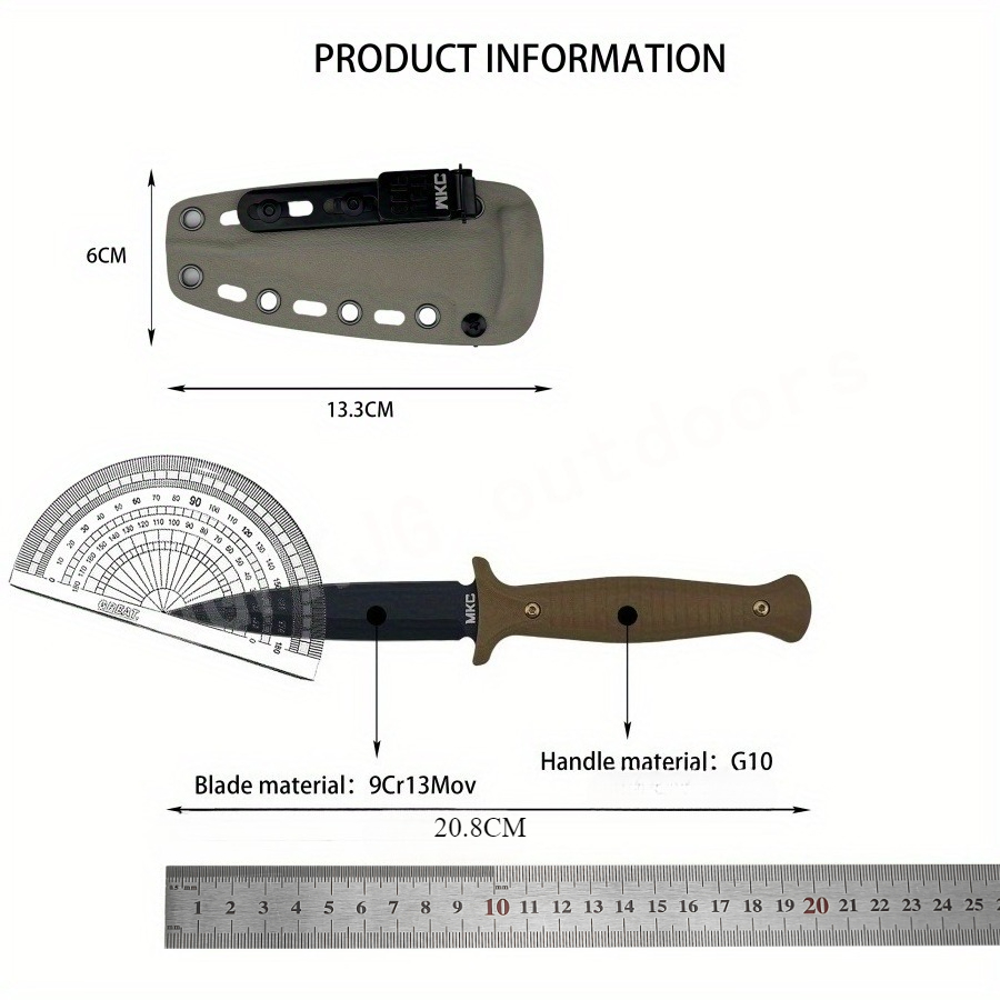 High Hardness MKC V24 Fixed Bl - Bushcraft Knife Fixed 评论和价格