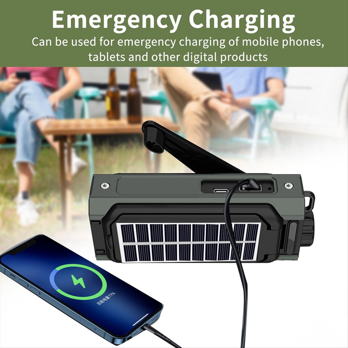 A26Z Portable Solar Radio, Eme - Solar Emergency Charger 评论和价格