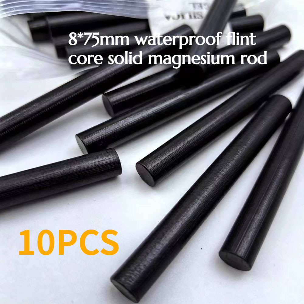 10PCS 8*75mm Waterproof Flint  - Fire Starting Kit 评论和价格