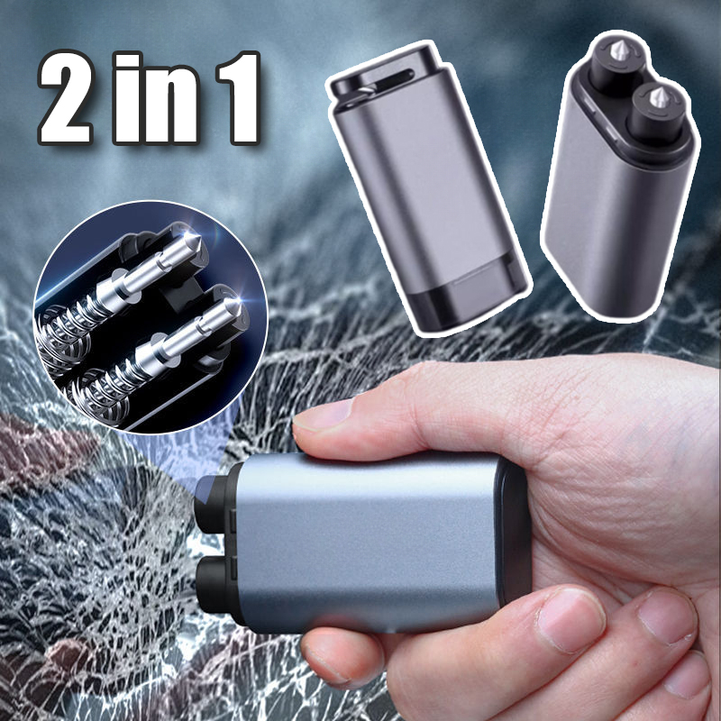 Car Safety Hammer 2-in-1 Windo - Rescue Rope Throw 评论和价格