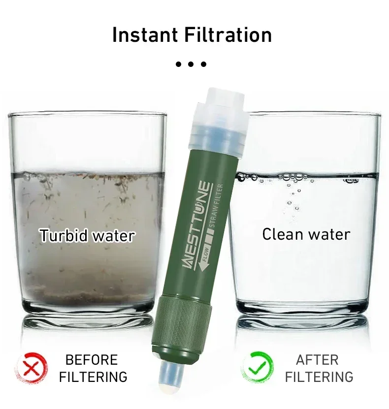 Westtune Outdoor Mini Camping  - Water Purification Straw 评论和价格