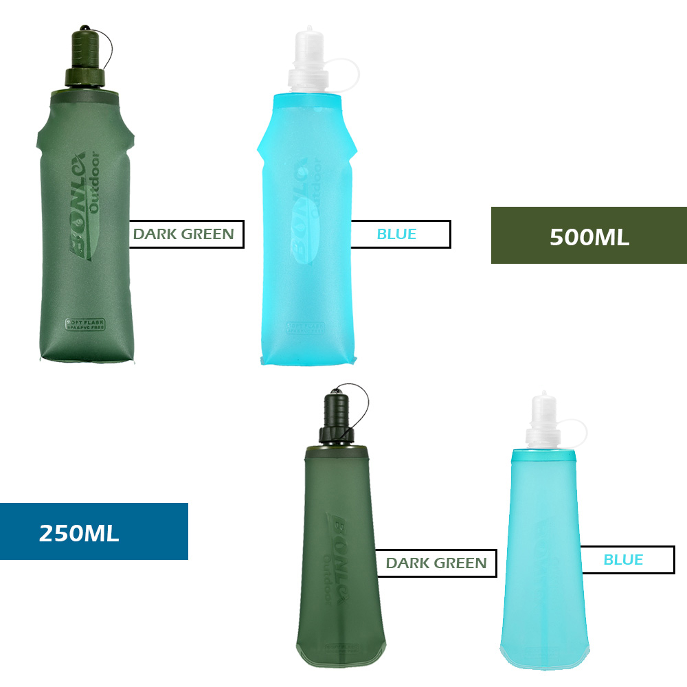 250ml 500ml Foldable Water Bag - Water Bag Collapsible 评论和价格