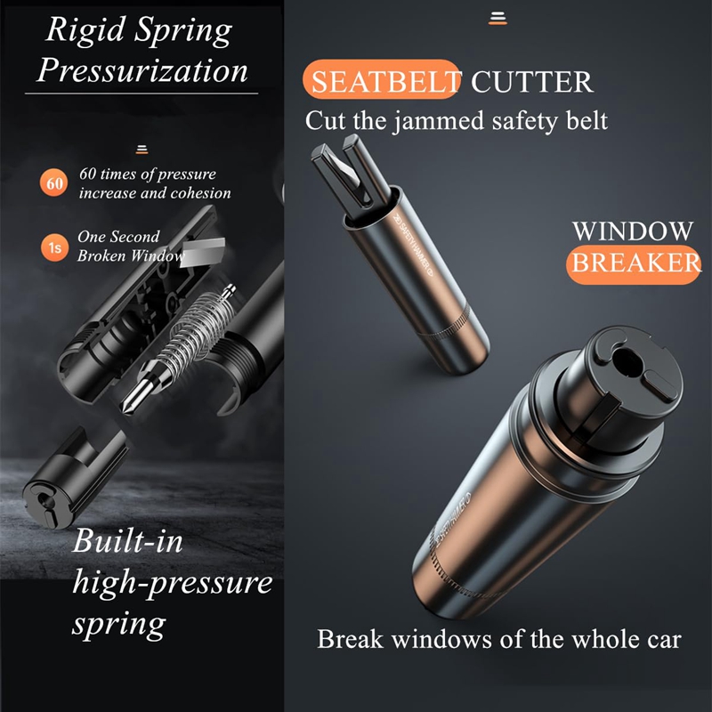 2 In 1 Car Safety Hammer Emerg - Rescue Rope Throw 评论和价格