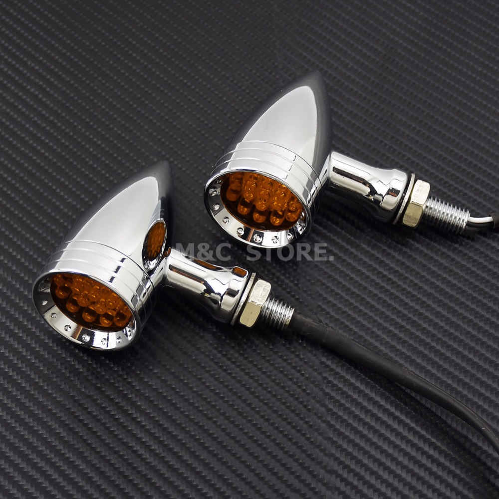 Motorcycle LED Turn Signal Bul - Signal Panel Orange 评论和价格