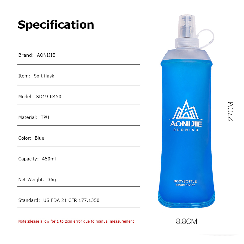 AONIJIE SD19 R450 Soft Flask F - Water Bag Collapsible 评论和价格