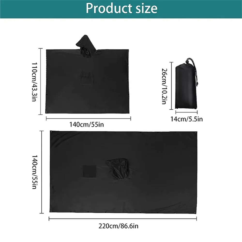 3 In 1 Outdoor Military Rainco - Emergency Poncho Rain 评论和价格