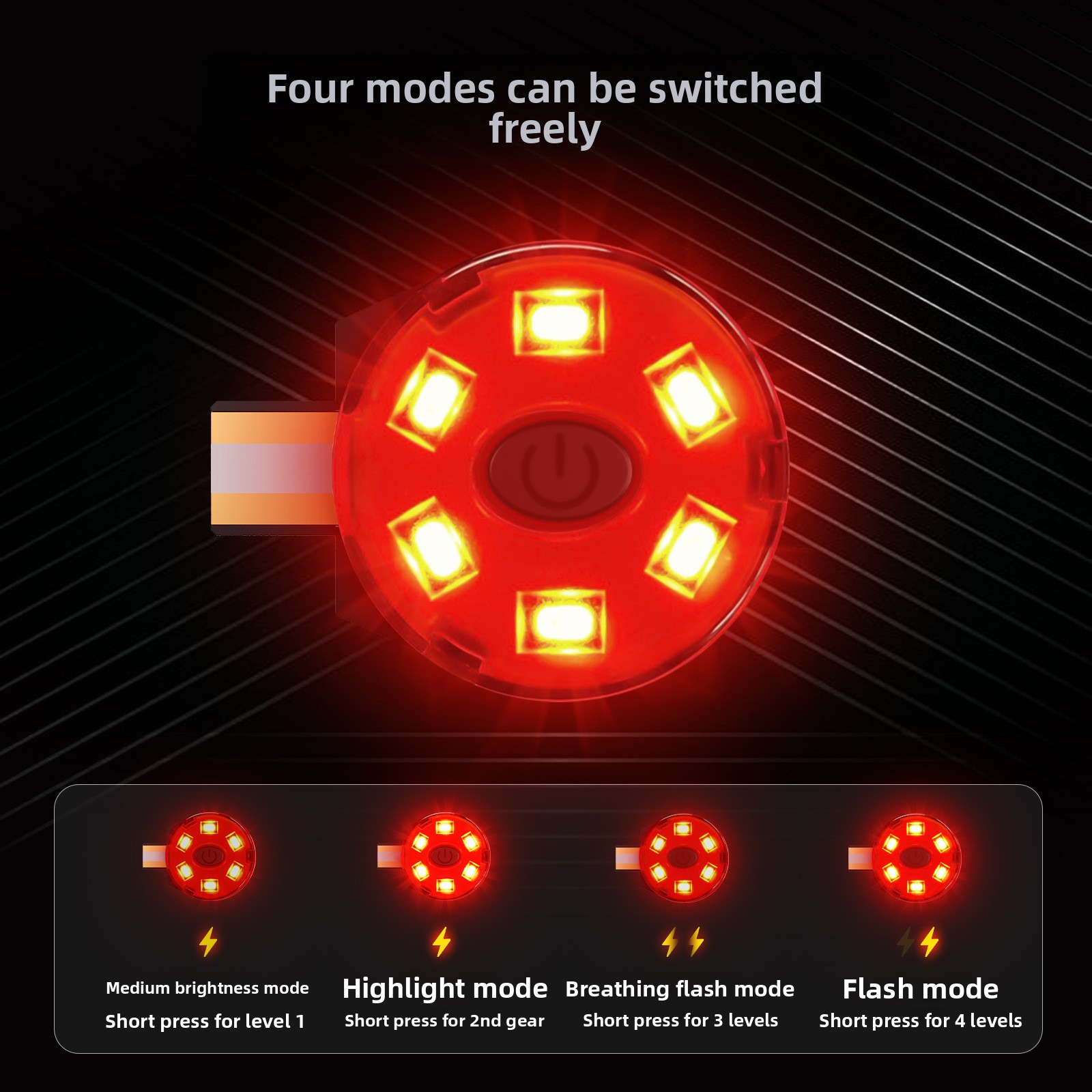 USB Rechargeable LED Helmet Ta - Sos Light Strobe 评论和价格