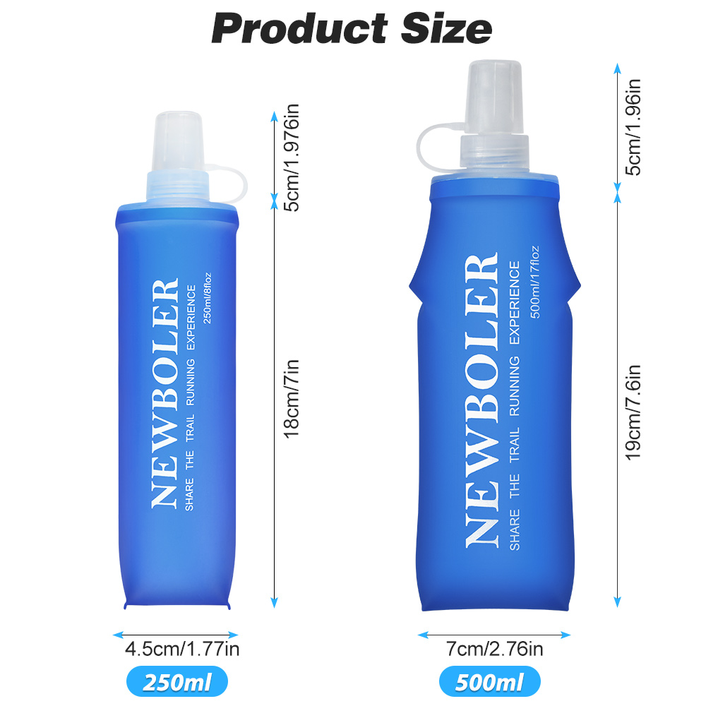 NEWBOLER 150ml 250ml 500ml Wat - Water Bag Collapsible 评论和价格