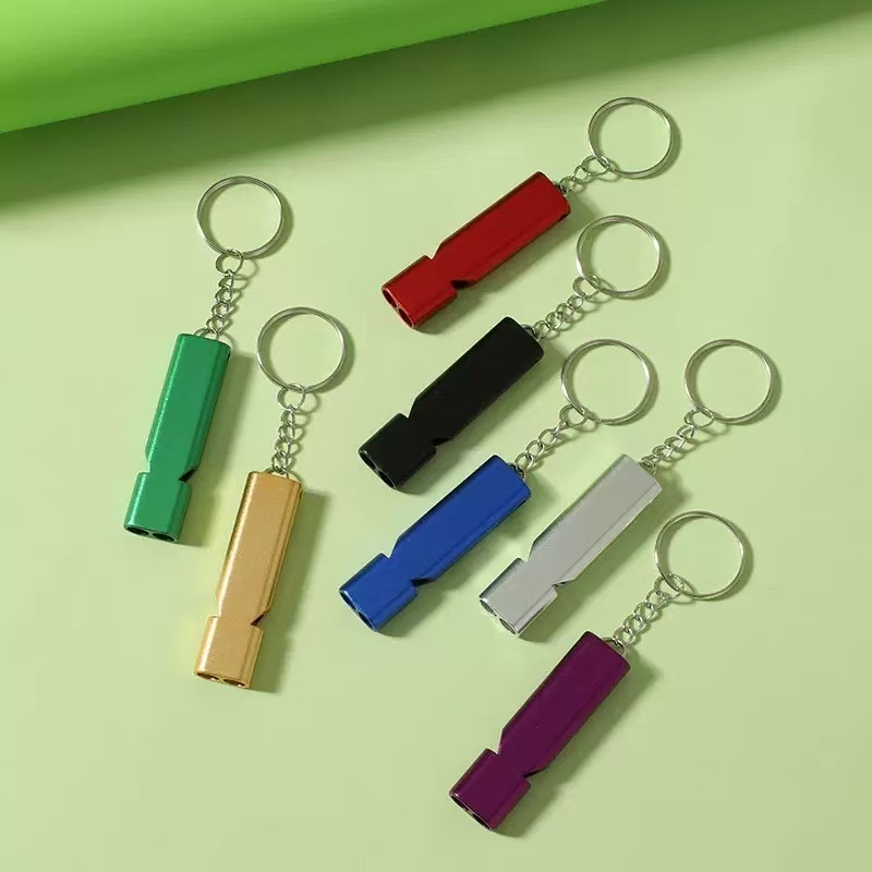 1/2Pcs Random Color Single/Dou - Emergency Whistle Loud 评论和价格