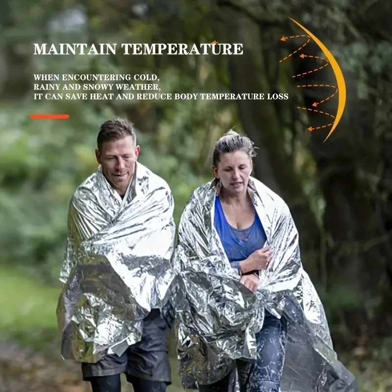 1pcs Outdoor survival portable - Survival Blanket Reflective 评论和价格