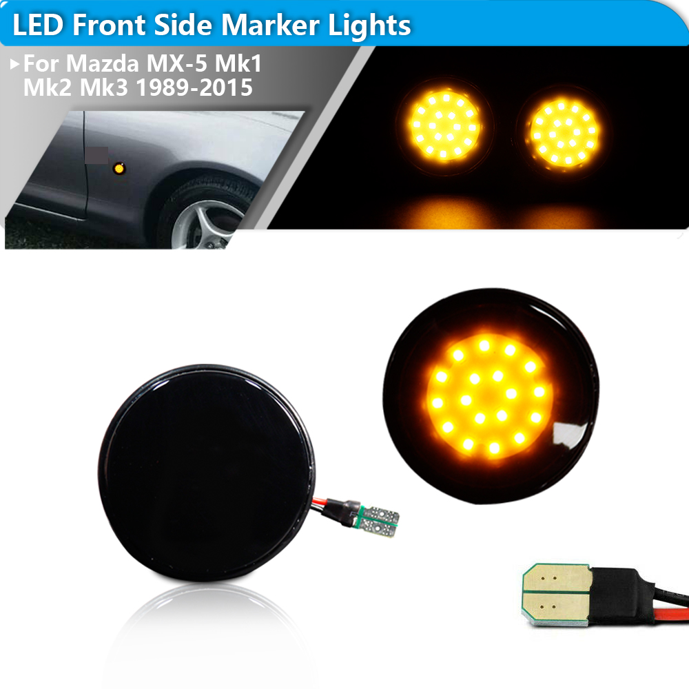 2pcs iJDM LED Front Side Marke - Signal Panel Orange 评论和价格
