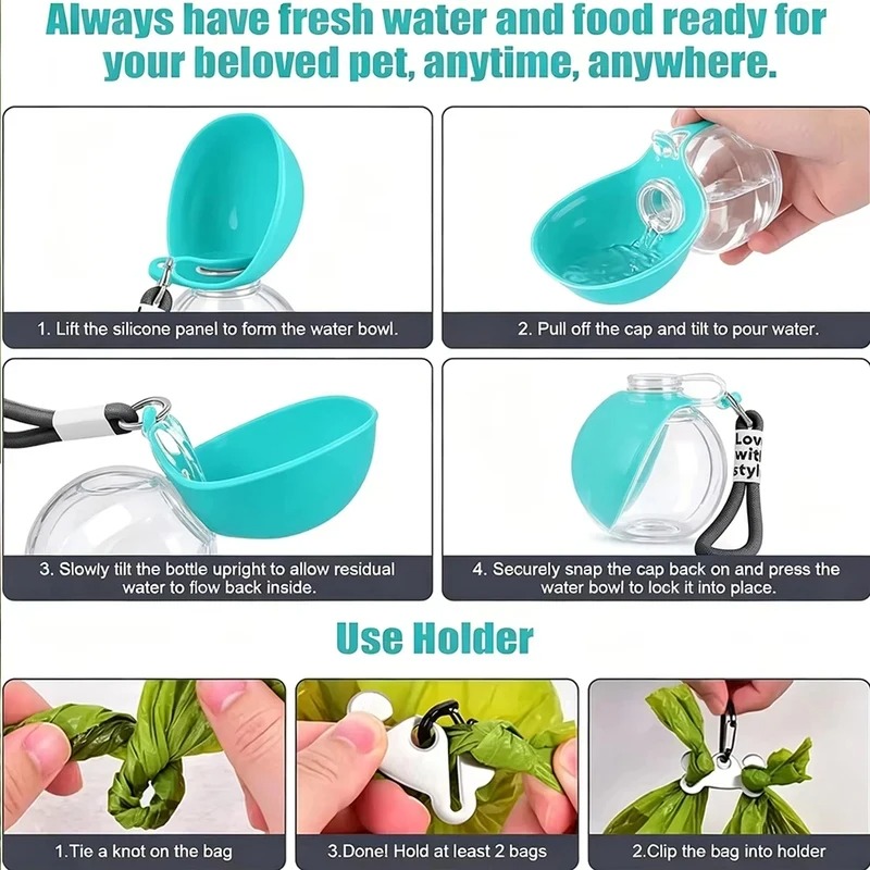 Portable 2-in-1 Water Bottle f - Water Bag Collapsible 评论和价格