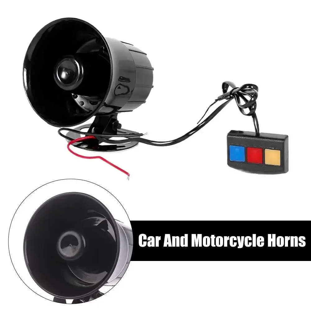 12V 3 Tone Sound Loud Car Horn - Emergency Whistle Loud 评论和价格