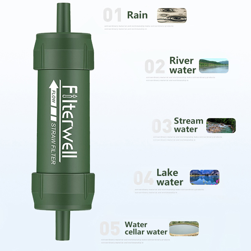 Outdoor Water Filter Straw Min - Water Purification Straw 评论和价格