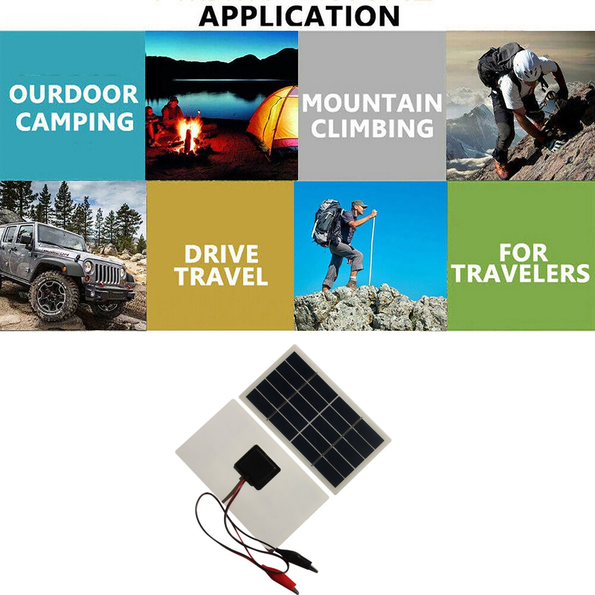 Wholesale Mini Solar Panel 5V  - Solar Emergency Charger 评论和价格