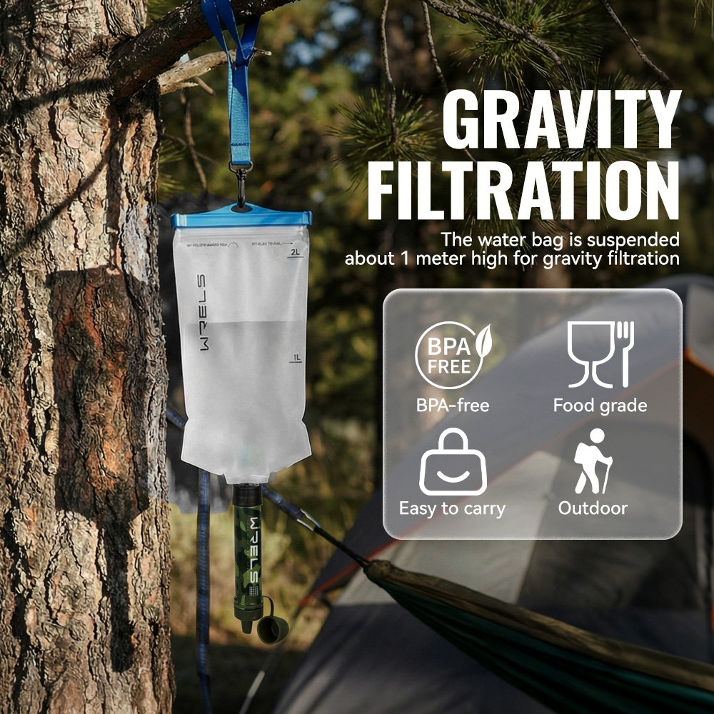 WRELS Camping Outdoor Water Pu - Water Purification Straw 评论和价格