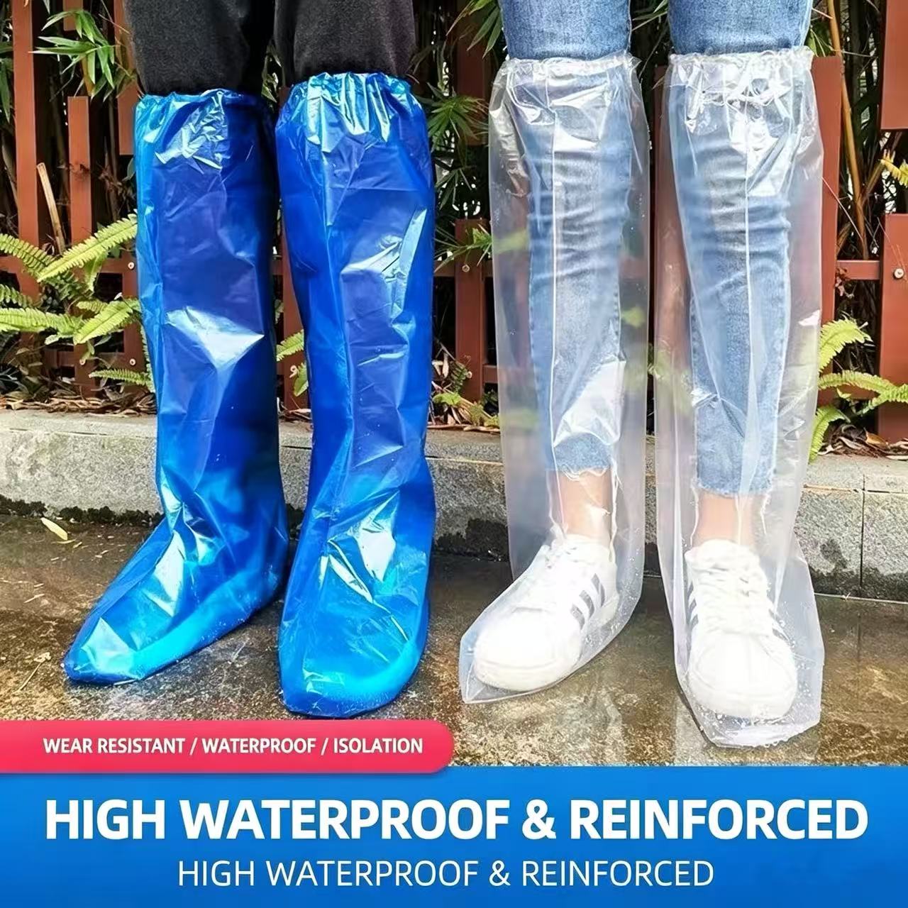 10Pcs Disposable Thick PE Rain - Emergency Poncho Rain 评论和价格