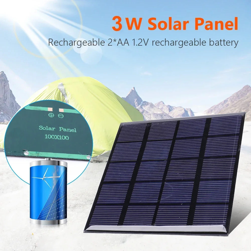 Solar Panel 3W 5V Solar Board  - Solar Emergency Charger 评论和价格