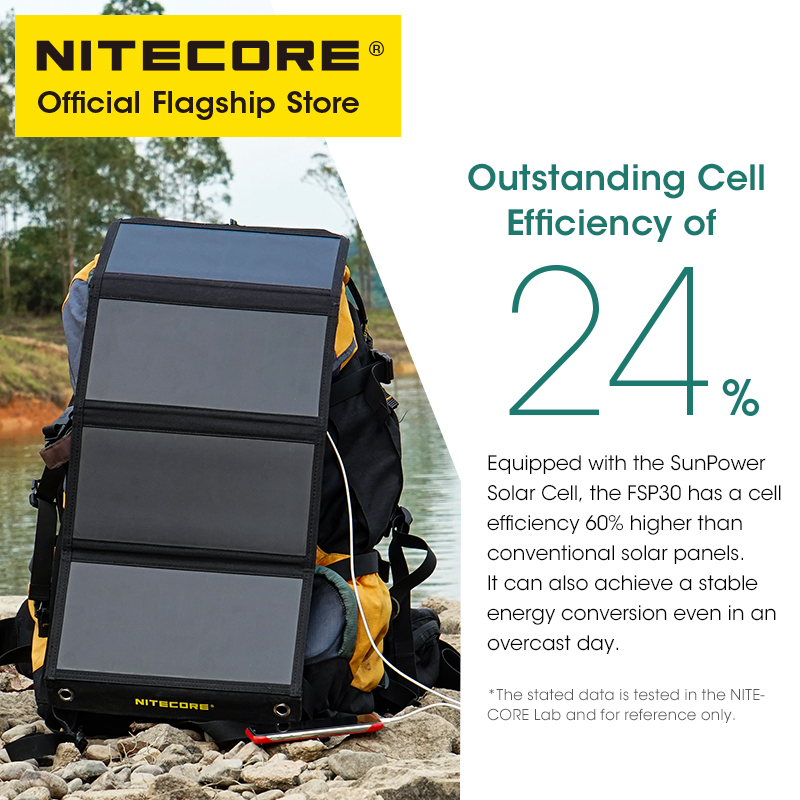 NITECORE FSP30 30W Portable So - Solar Emergency Charger 评论和价格